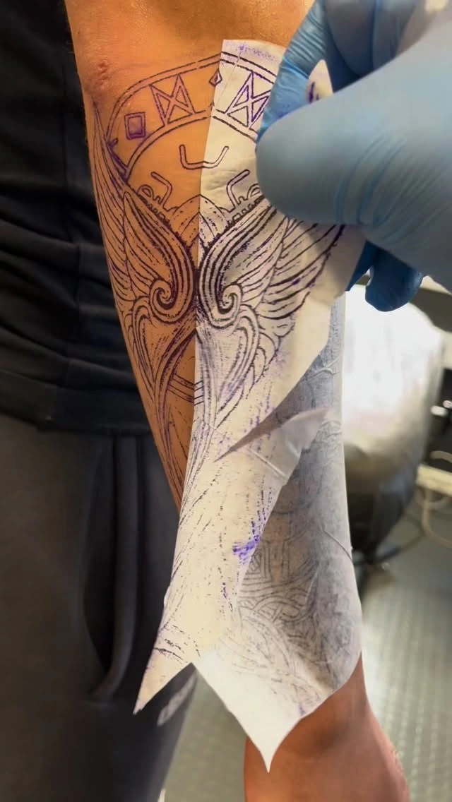 Valkyrie warrior with wings, runes, white glowing eyes
